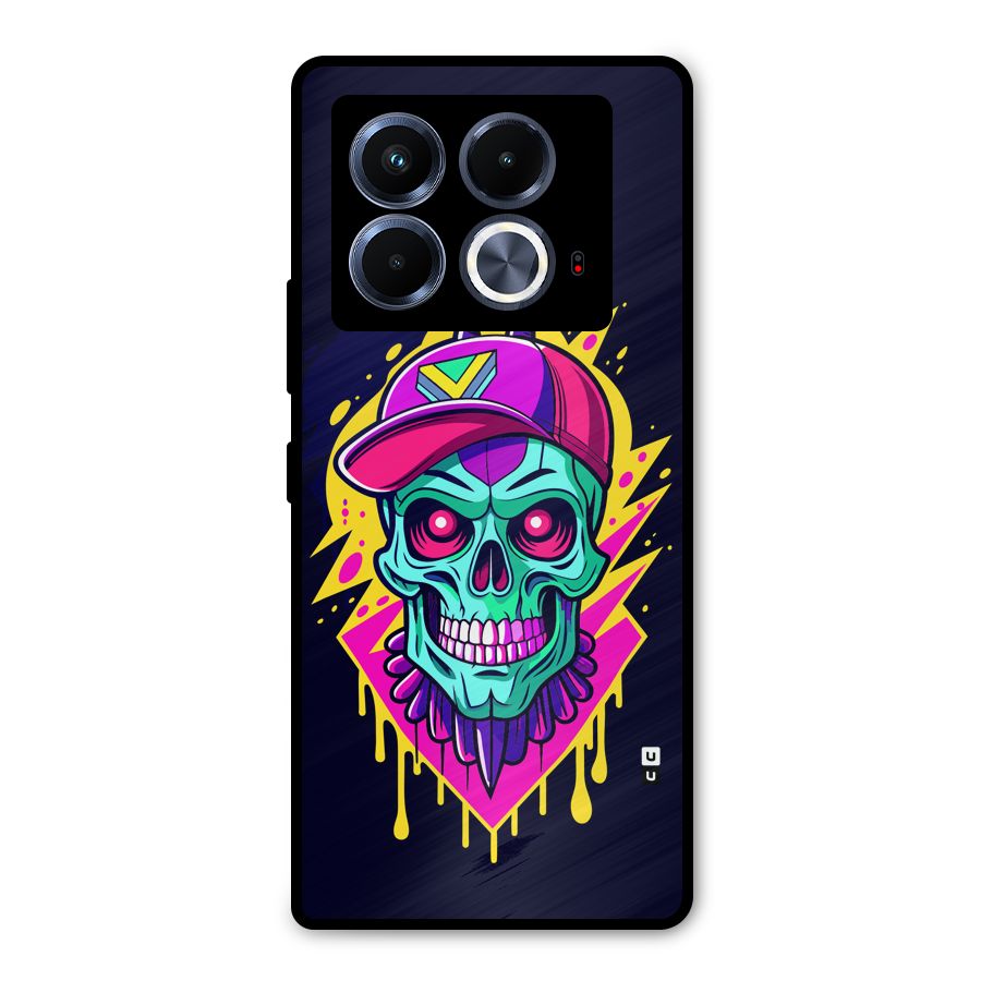 Skull In Cap Metal Back Case for Infinix Note 40 5G