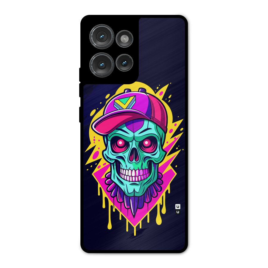 Skull In Cap Metal Back Case for Motorola Edge 50
