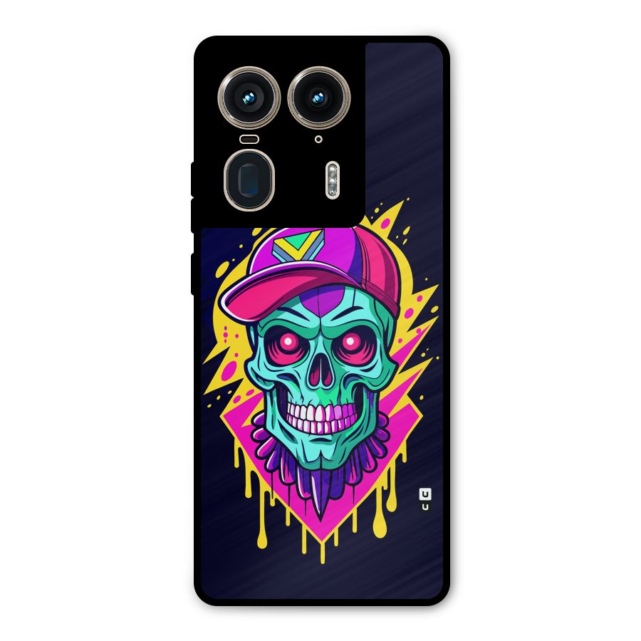 Skull In Cap Metal Back Case for Motorola Edge 50 Ultra