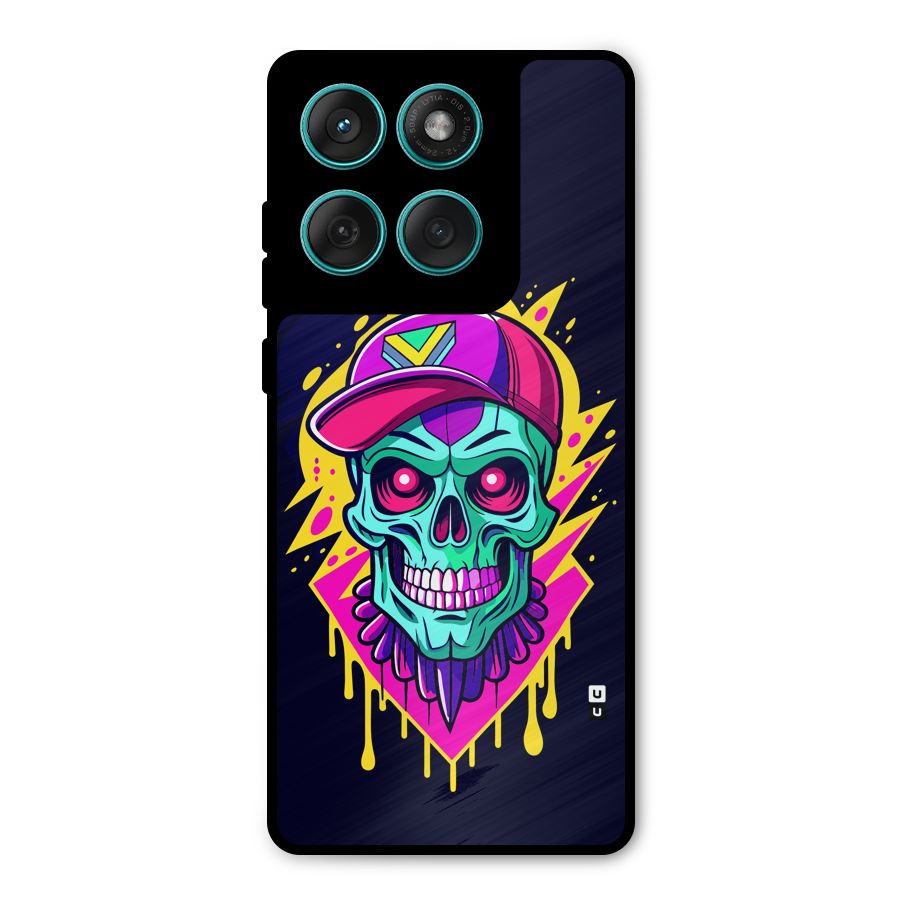 Skull In Cap Metal Back Case for Motorola Edge 60 Fusion