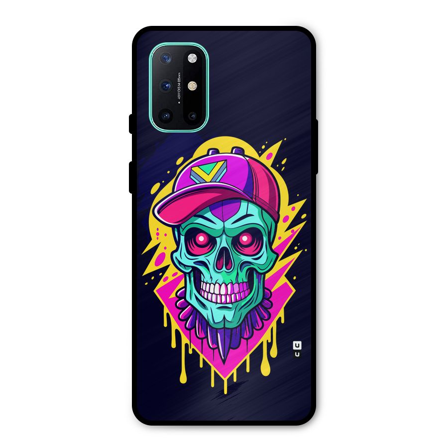 Skull In Cap Metal Back Case for OnePlus 8T