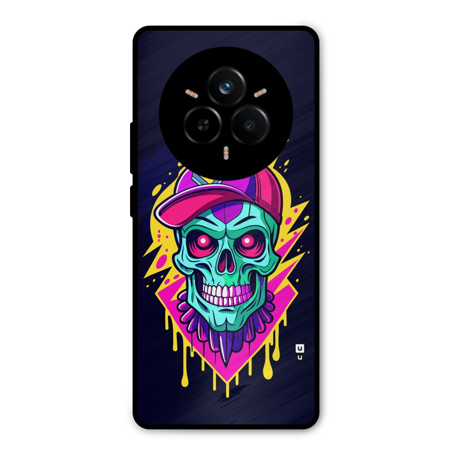 Skull In Cap Metal Back Case for Realme 14 Pro