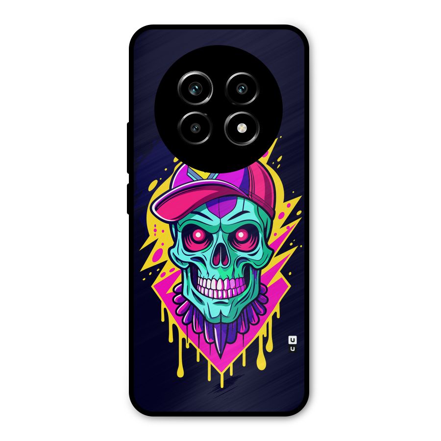 Skull In Cap Metal Back Case for Realme 14 Pro Lite