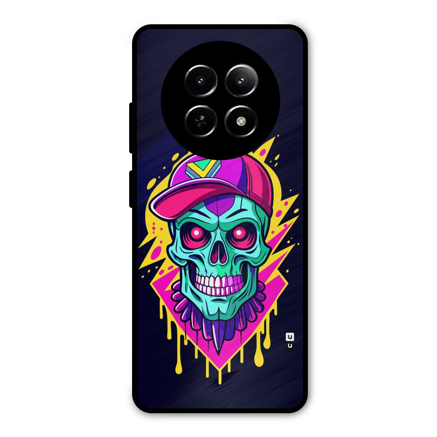 Skull In Cap Metal Back Case for Realme Narzo N65