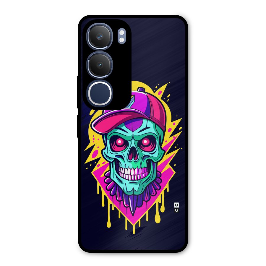 Skull In Cap Metal Back Case for Vivo Y29
