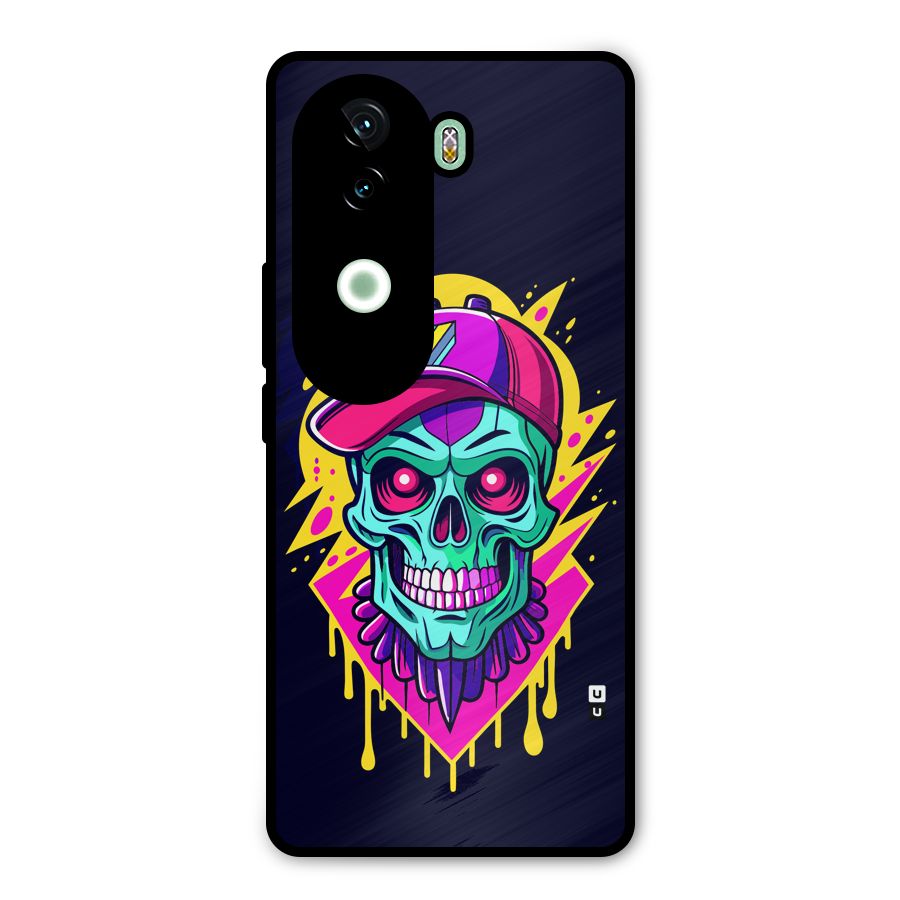 Skull In Cap Metal Back Case for iQOO Z9s