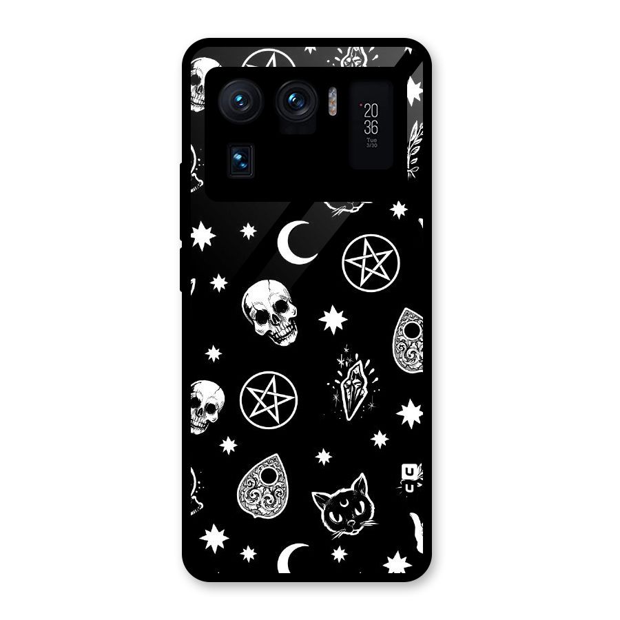 Skull Moon Design Glass Back Case for Mi 11 Ultra