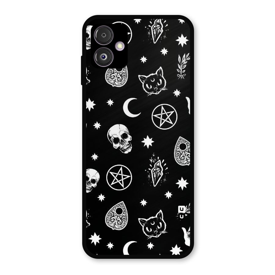 Skull Moon Design Metal Back Case for Galaxy F14