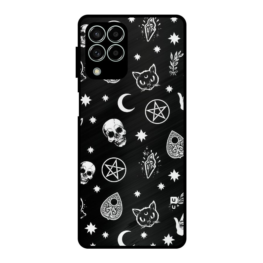 Skull Moon Design Metal Back Case for Galaxy M33