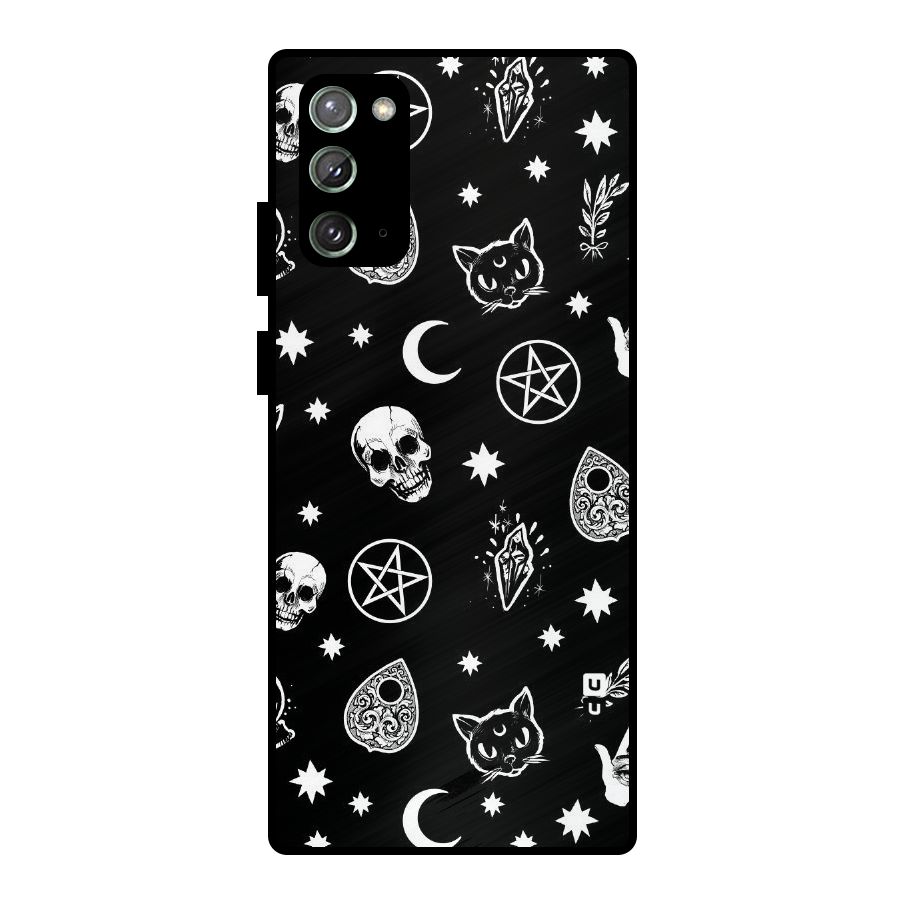 Skull Moon Design Metal Back Case for Galaxy Note 20