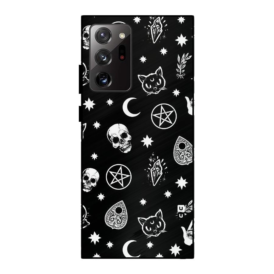 Skull Moon Design Metal Back Case for Galaxy Note 20 Ultra