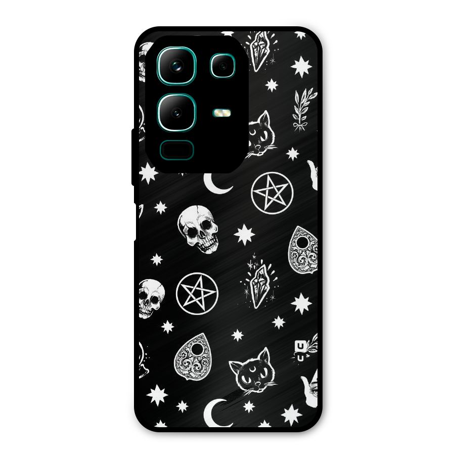 Skull Moon Design Metal Back Case for Infinix Note 50x