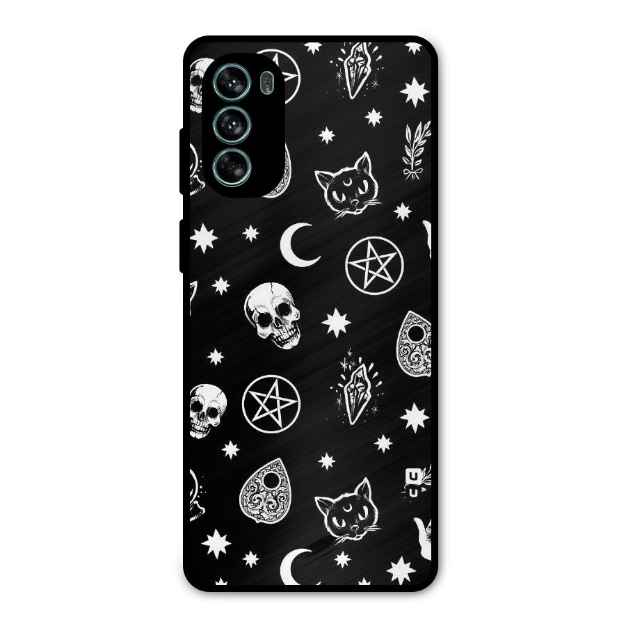 Skull Moon Design Metal Back Case for Moto G62