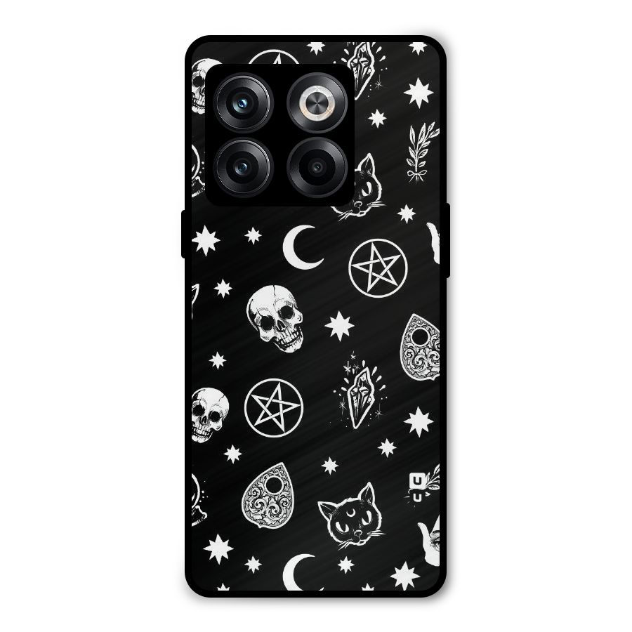 Skull Moon Design Metal Back Case for OnePlus 10T