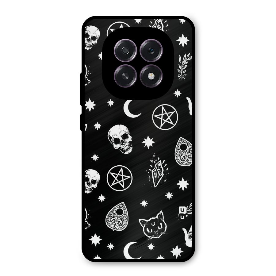 Skull Moon Design Metal Back Case for Oppo F29