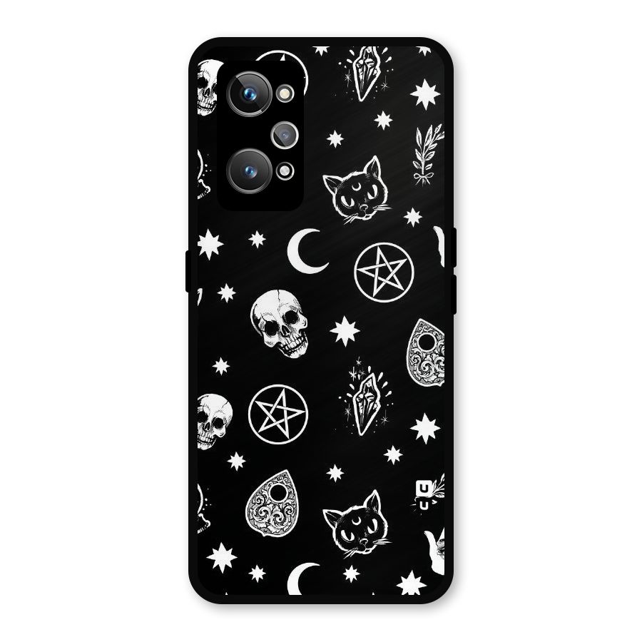 Skull Moon Design Metal Back Case for Realme GT Neo2