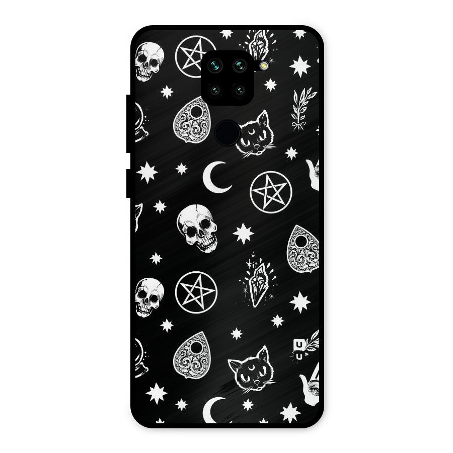 Skull Moon Design Metal Back Case for Redmi Note 9