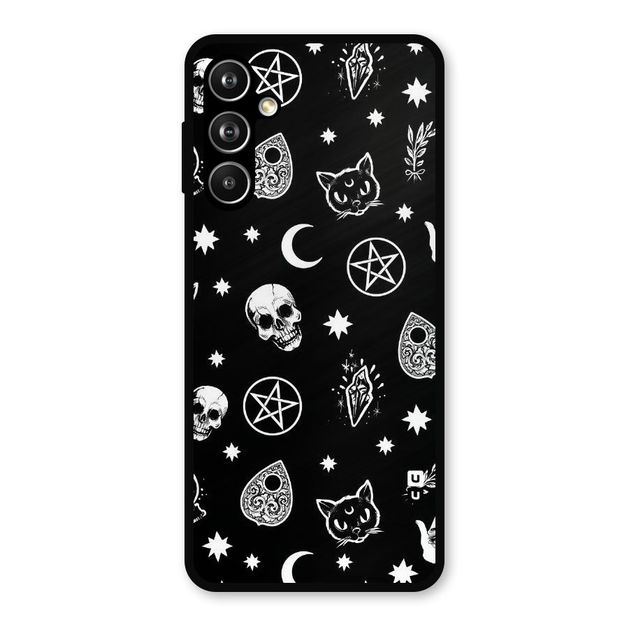 Skull Moon Design Metal Back Case for Samsung Galaxy M54