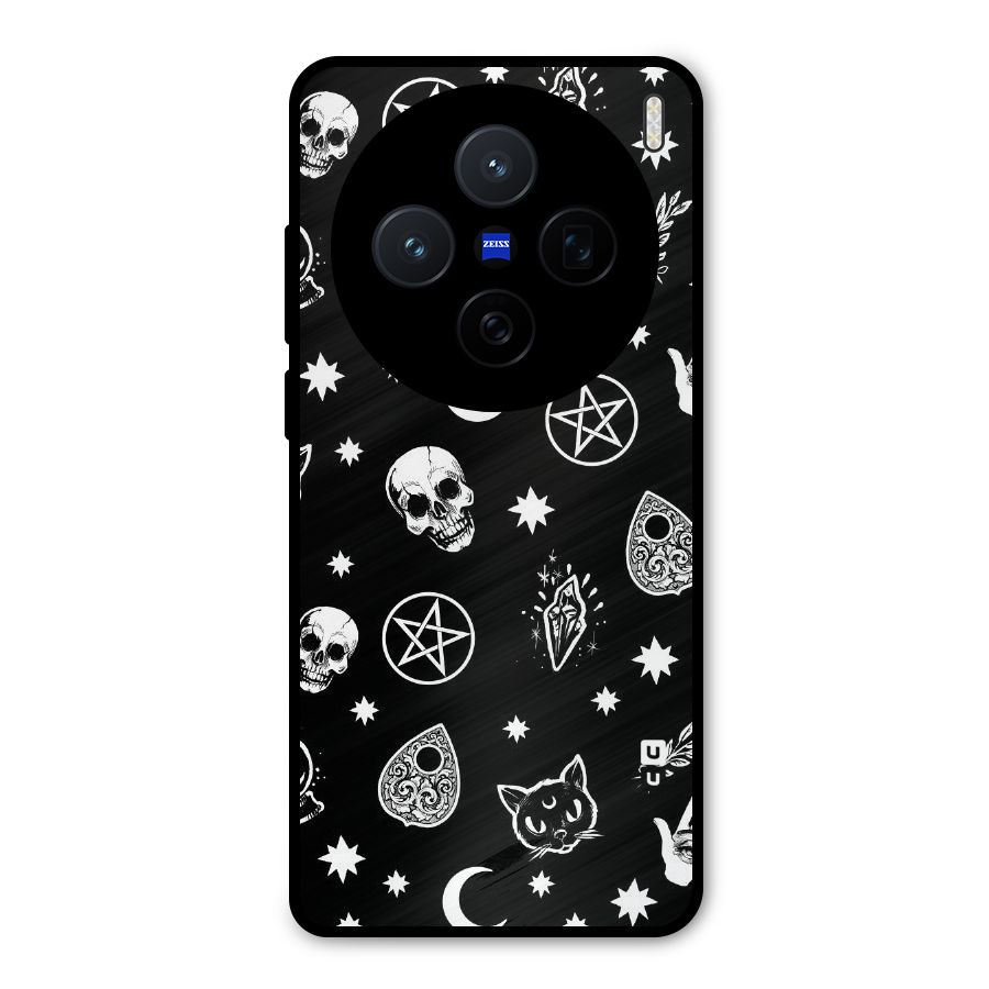 Skull Moon Design Metal Back Case for Vivo X200