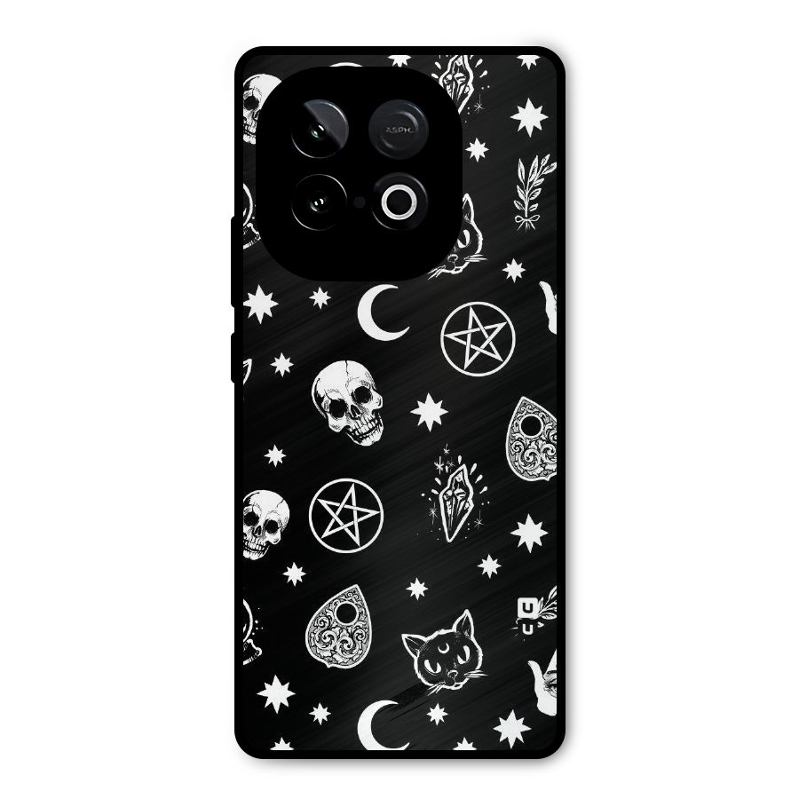 Skull Moon Design Metal Back Case for iQOO Neo 10