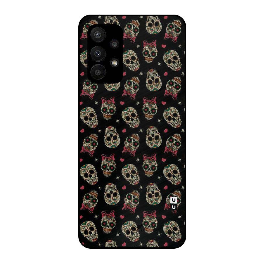 Skull Pattern Metal Back Case for Galaxy A23