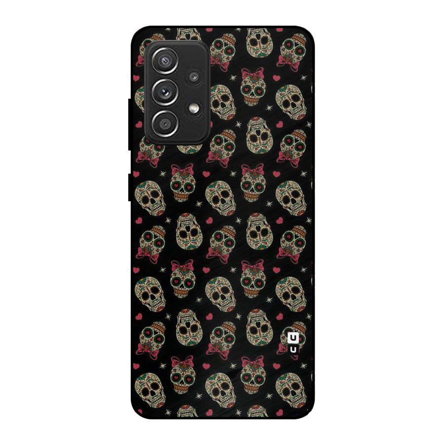 Skull Pattern Metal Back Case for Galaxy A52s 5G