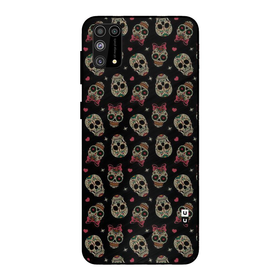 Skull Pattern Metal Back Case for Galaxy F41