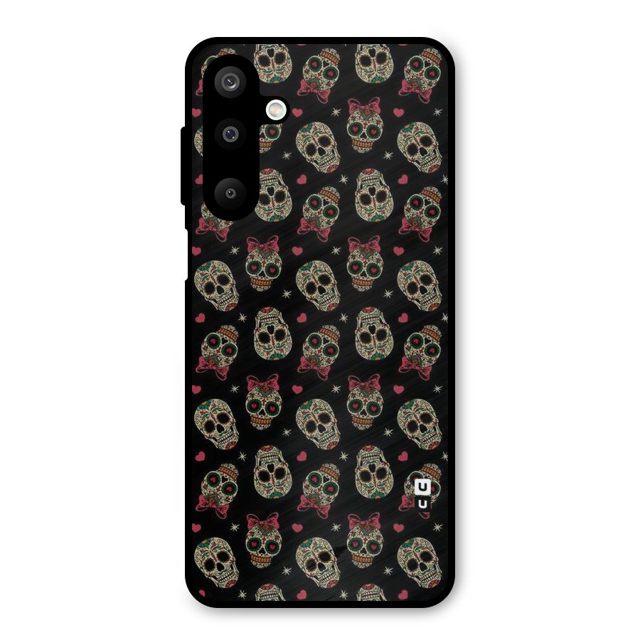 Skull Pattern Metal Back Case for Galaxy M16