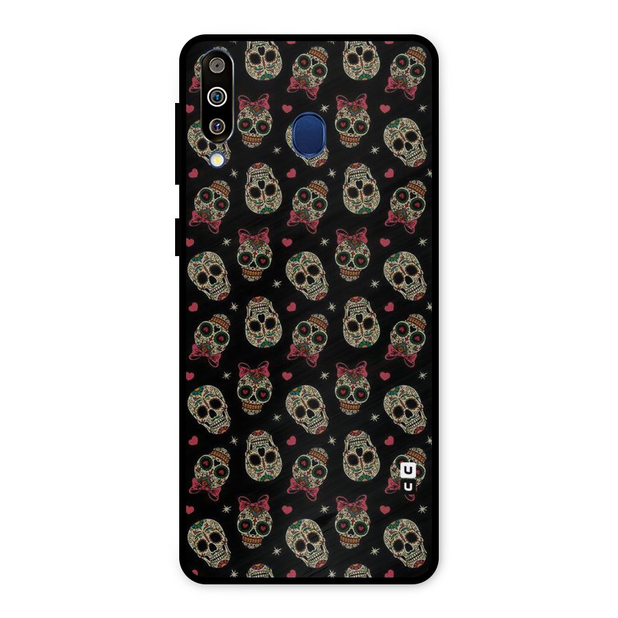 Skull Pattern Metal Back Case for Galaxy M30
