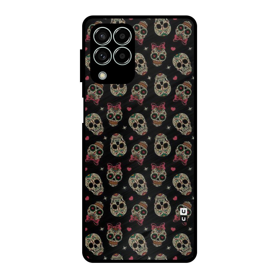 Skull Pattern Metal Back Case for Galaxy M33
