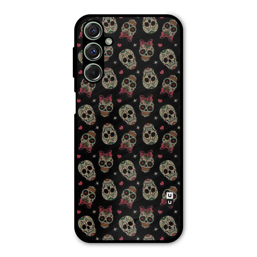 Skull Pattern Metal Back Case for Galaxy M34