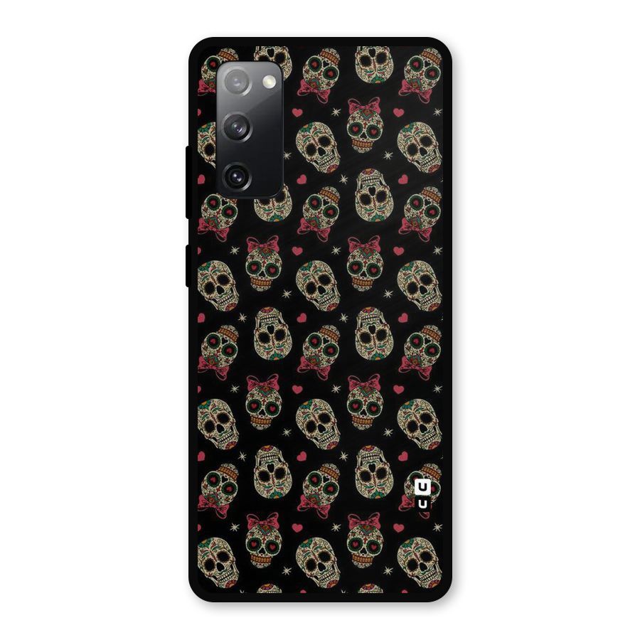 Skull Pattern Metal Back Case for Galaxy S20 FE 5G