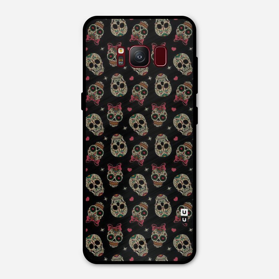 Skull Pattern Metal Back Case for Galaxy S8