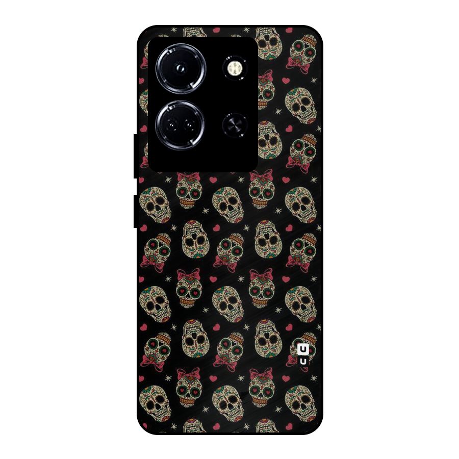 Skull Pattern Metal Back Case for Infinix Note 30 5G