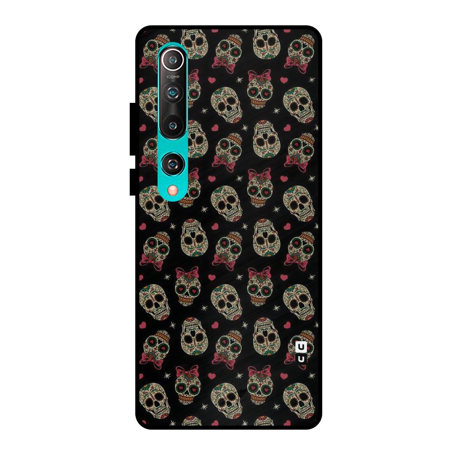 Skull Pattern Metal Back Case for Mi 10