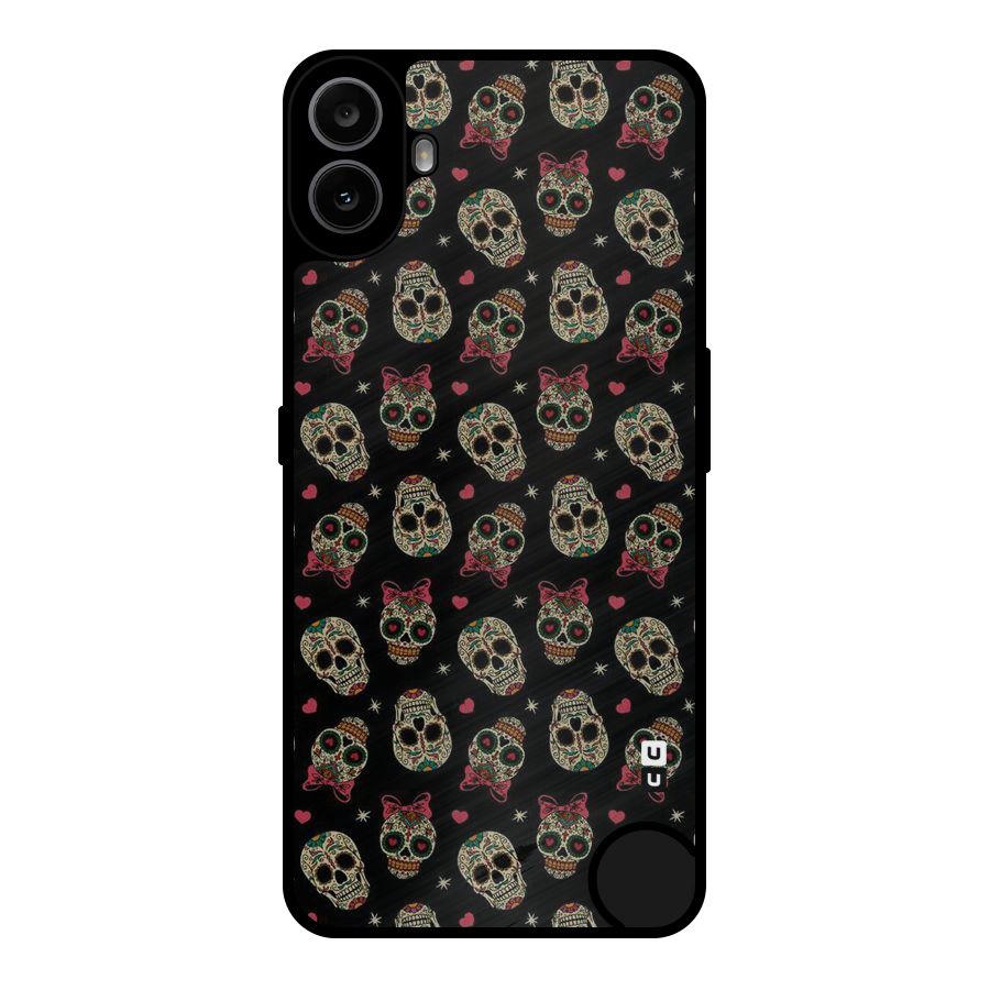 Skull Pattern Metal Back Case for Nothing CMF Phone 1