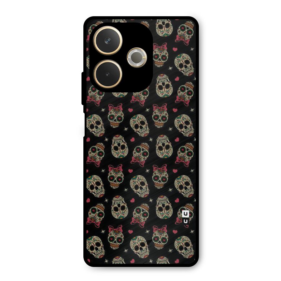 Skull Pattern Metal Back Case for Oppo A5 Pro