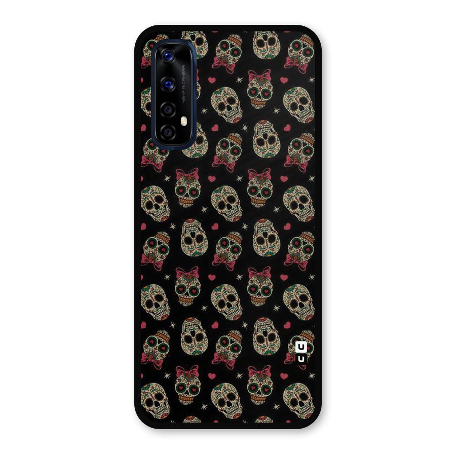 Skull Pattern Metal Back Case for Realme 7