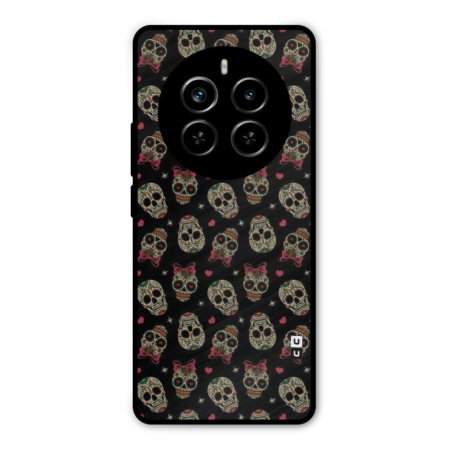Skull Pattern Metal Back Case for Realme P1 Pro