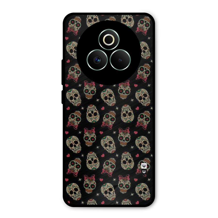 Skull Pattern Metal Back Case for Realme P3 Pro