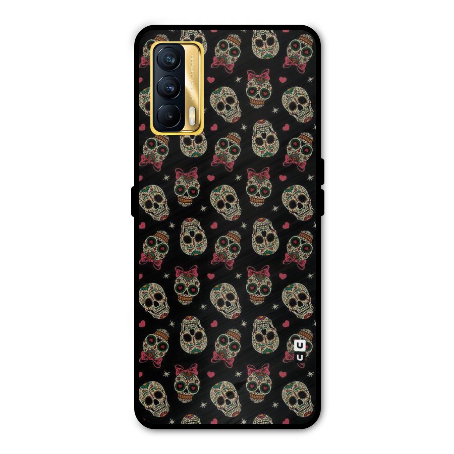 Skull Pattern Metal Back Case for Realme X7