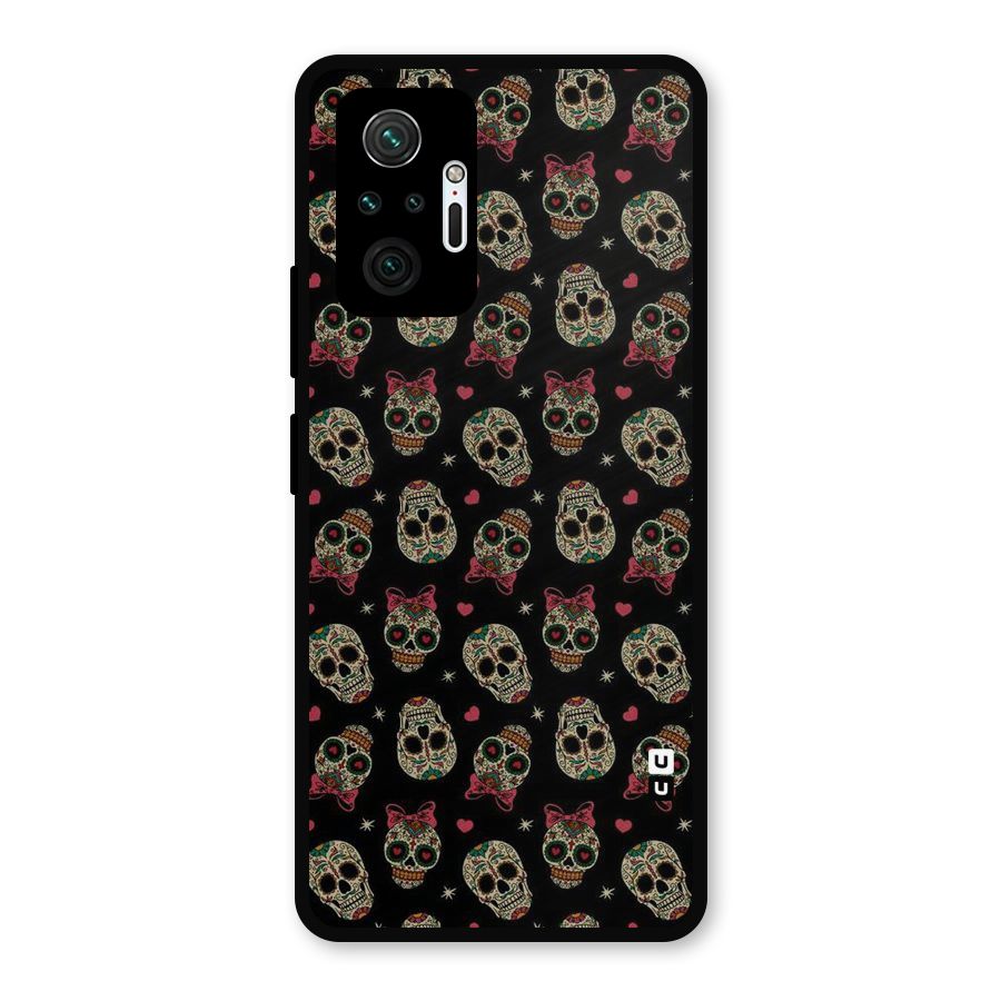 Skull Pattern Metal Back Case for Redmi Note 10 Pro