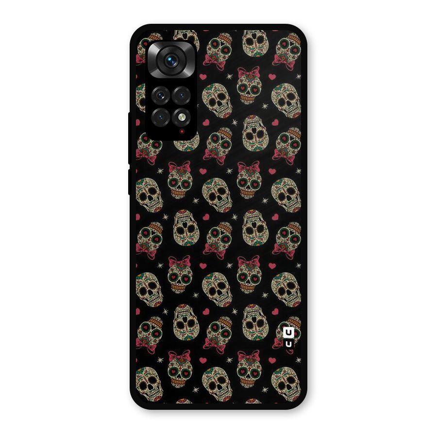 Skull Pattern Metal Back Case for Redmi Note 11s