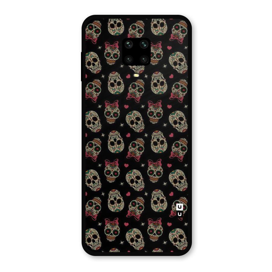 Skull Pattern Metal Back Case for Redmi Note 9 Pro Max