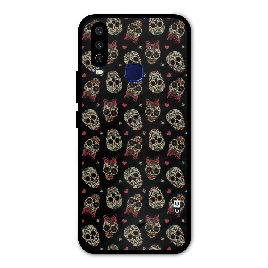 Skull Pattern Metal Back Case for Vivo V17
