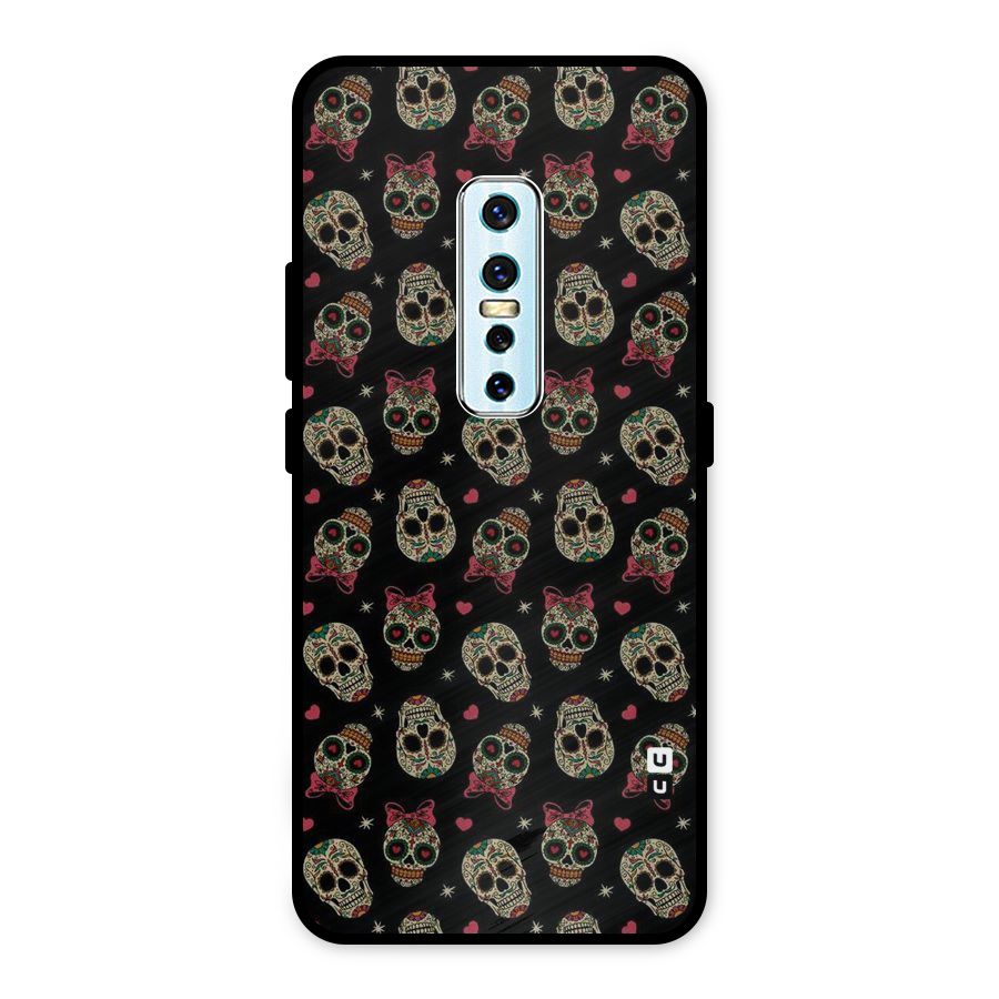 Skull Pattern Metal Back Case for Vivo V17 Pro