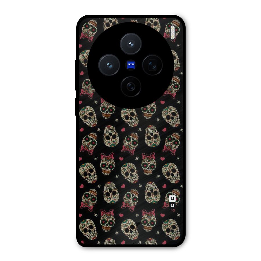 Skull Pattern Metal Back Case for Vivo X200