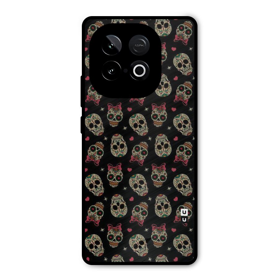Skull Pattern Metal Back Case for iQOO Neo 10