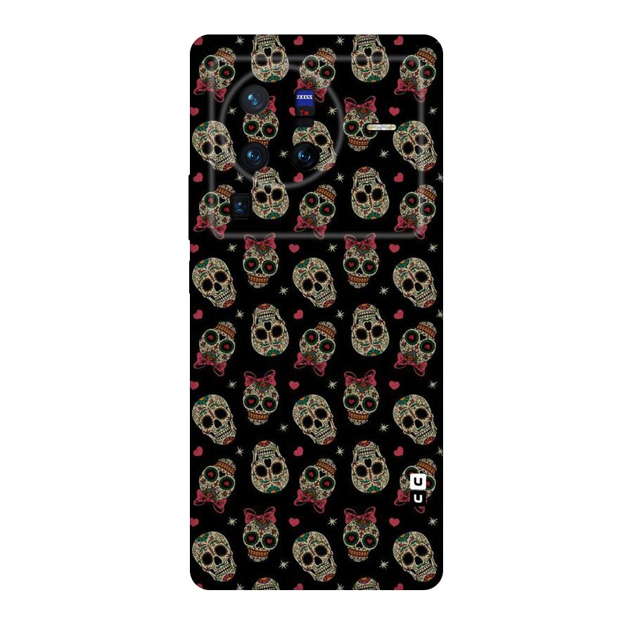 Skull Pattern Original Polycarbonate Back Case for Vivo X80