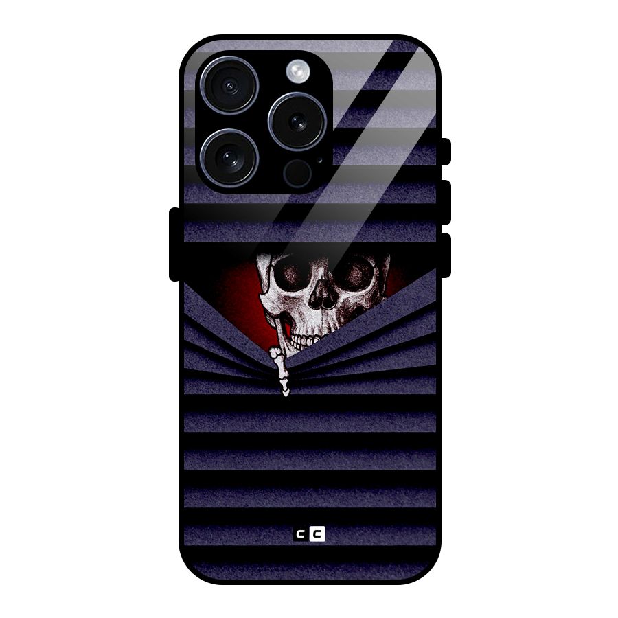 Skull Peak Glass Back Case for iPhone 15 Pro